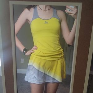 Adidas Adizero Climacool Size Small Banana Yellow  Juniors Tennis Matching Set